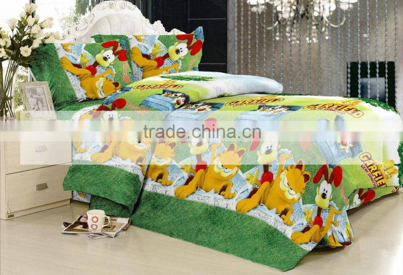 3D Disperse polyester microfiber printed bedding set