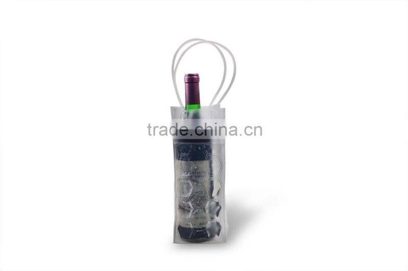 Flexible liquid pvc ice bag for wine