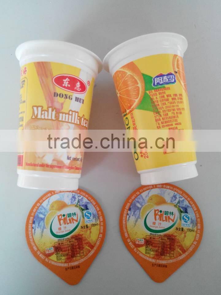 customized disposable plastic cup and seal film