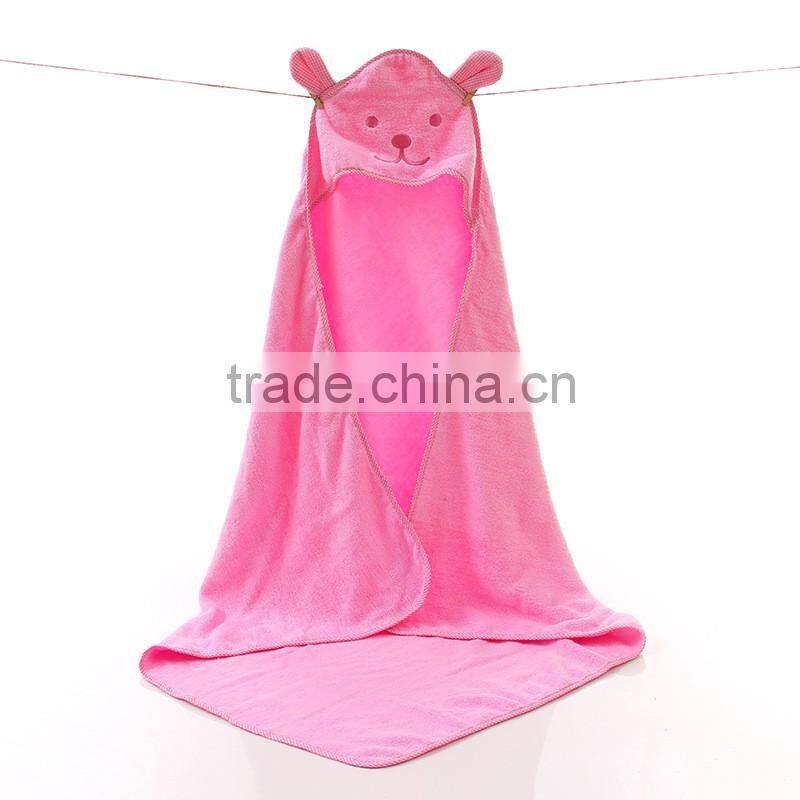 cartoon new born baby bath towel,cotton hooded infant bath towel