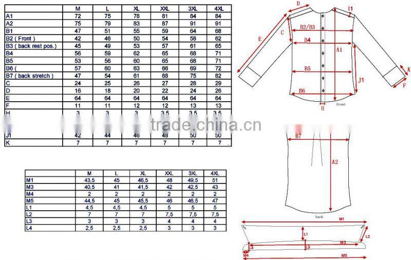 2015 latest design wholesale china casual long sleeve custom for woman shirt