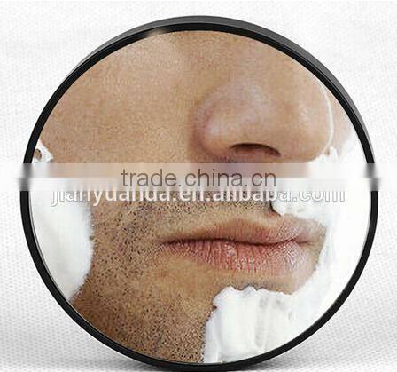 plastic round shape wall mount fogless shaving mirror