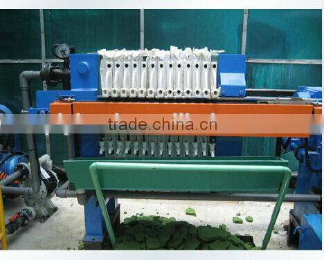 chamber filter press for material dewatering