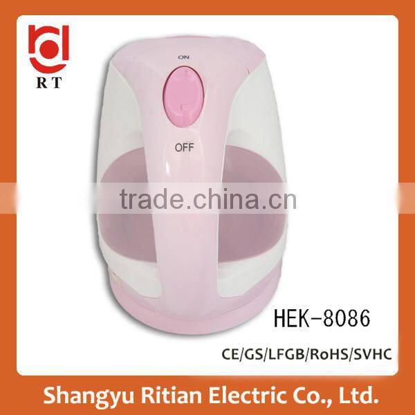 Wholesale high quality electric cordless kettle passed CE/ROHS/GS/LFGB