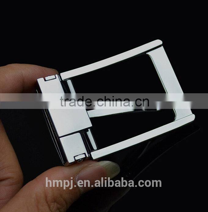 Classic style metal pin belt buckle for belt with end clip