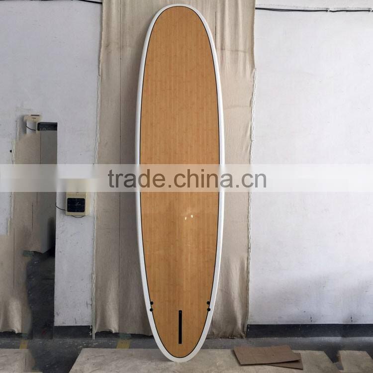 Epoxy fibergalss bamboo super quality sup stand up paddle boarding sale