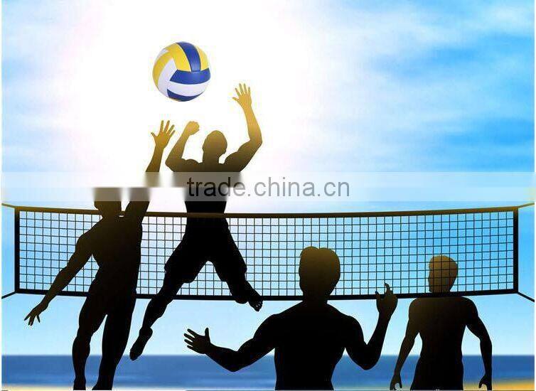Soft feeling sponge backing PVC foamed beach volleyball