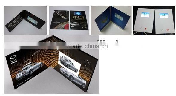 2013 Customized popular LCD TFT Video Greeting Card For Christmas /Advertising Gift