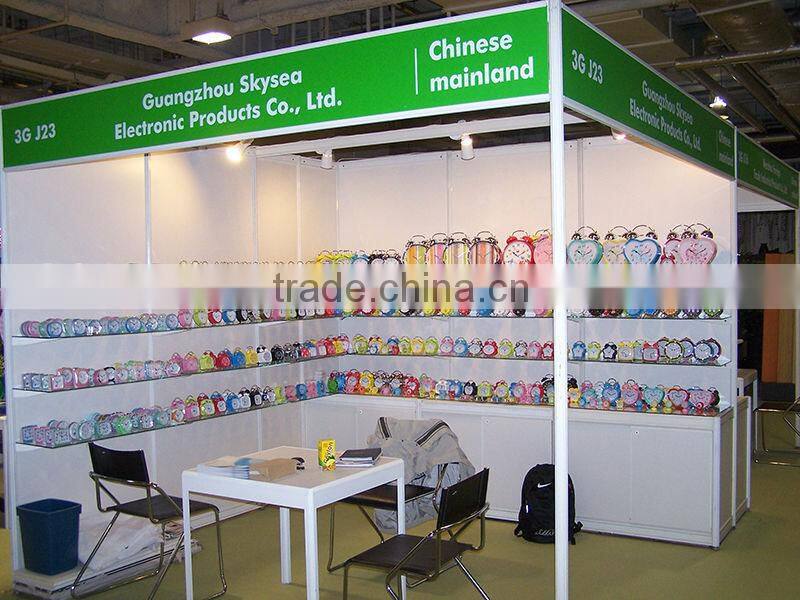 Plastic trapezoid snooze alarm clock , Desktop Clock, wake up light clock