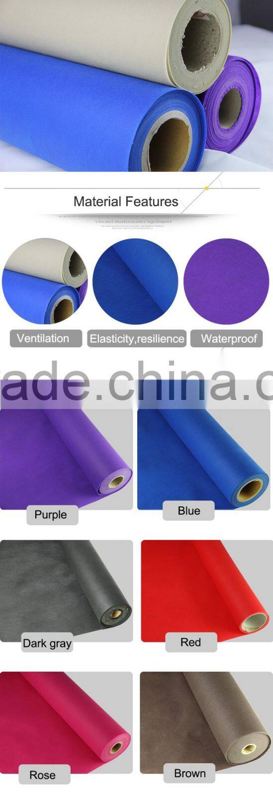 2016 Custom Logo Printed Lamination Non Woven Fabric , 20g laminated pp+pe non woven fabric for bag use