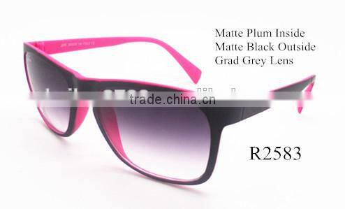 2015 Simple Hot Selling Colorful Squared Sunglasses Covering Film/With Two Colors