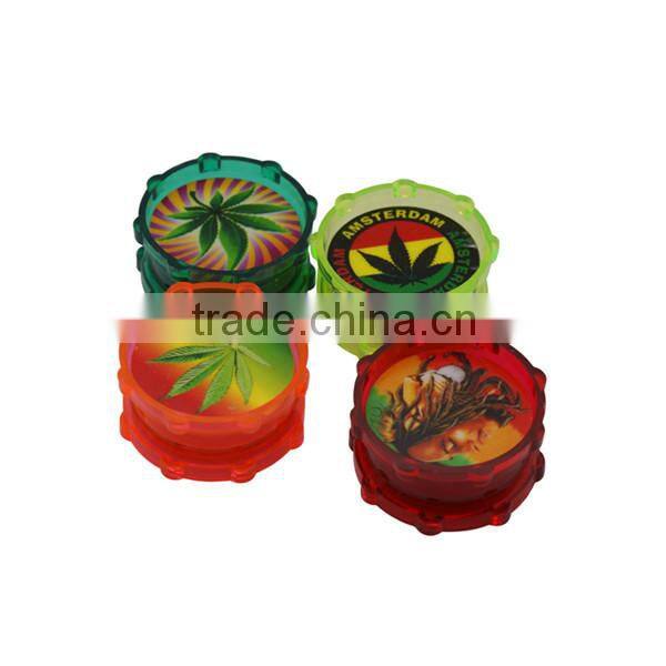 2016 plastic 2Layer polygonal herb/weed grinder GT5028OEM