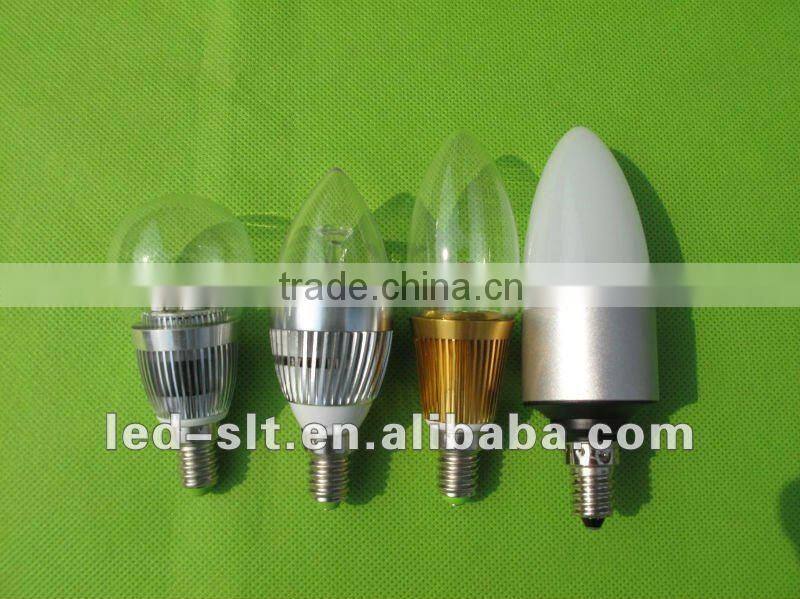 3W Dimmable e14 led candle bulb with CE RoHS certificate
