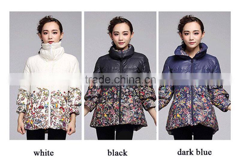 Factory price down coat fabric woman jacket winter