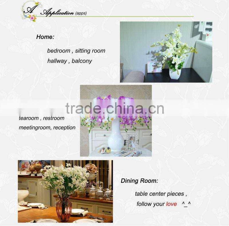 giant violet cymbidium orchid silk flower