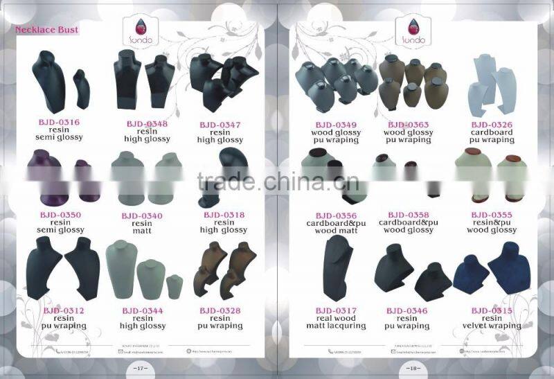 Glossy luxury unique jewelry display stand bust