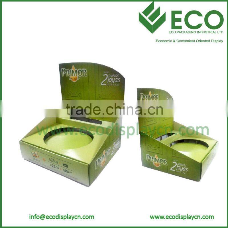 Color Printed Cardboard Nail Polish Counter Display Case