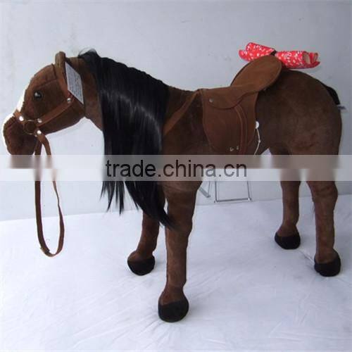 Human Power plush walking horse toy
