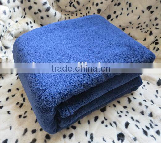 solid color coral fleece blanket