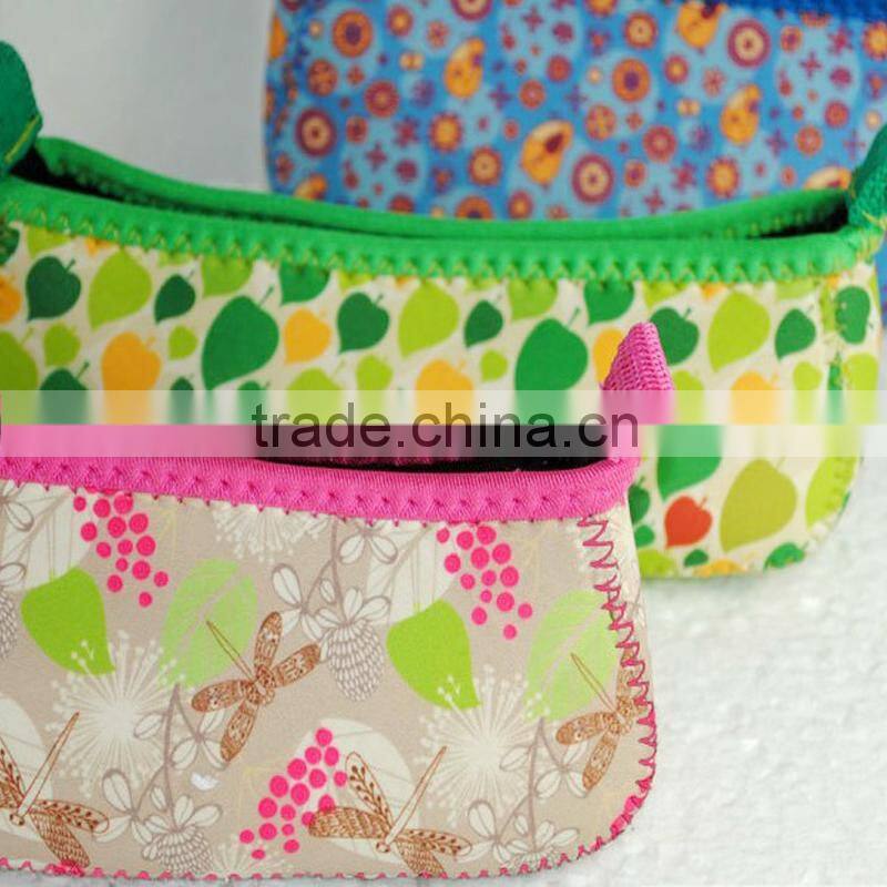 Neopren girls cosmetic bag casual travel Bag