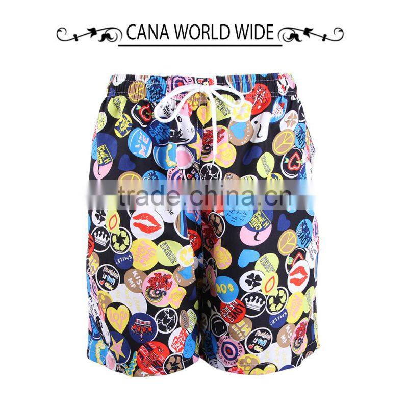 2015 New Design and Fashion Print Mens Beach Shorts