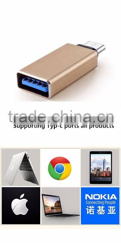 100% Genuine Metal head USB 3.1Type C Male to USB 3.0 Female Data Adapter Converter OTG