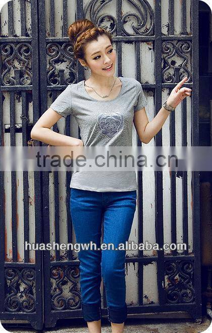 Latest 2013 sultry Lady's fashion t-shirt