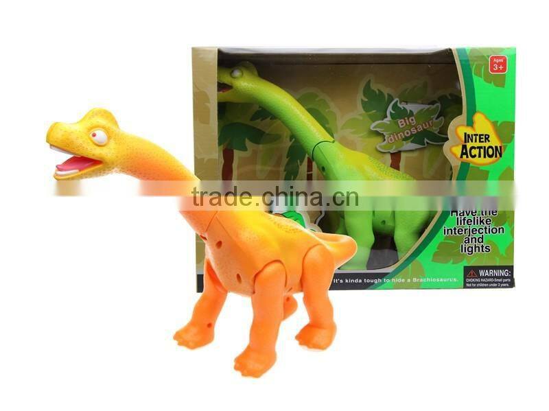DD0401211 yellow green long neck Walking Roaring Dino