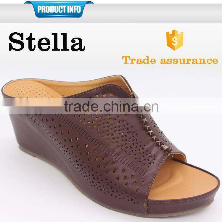 custom China Factory middle heel sneaker mules