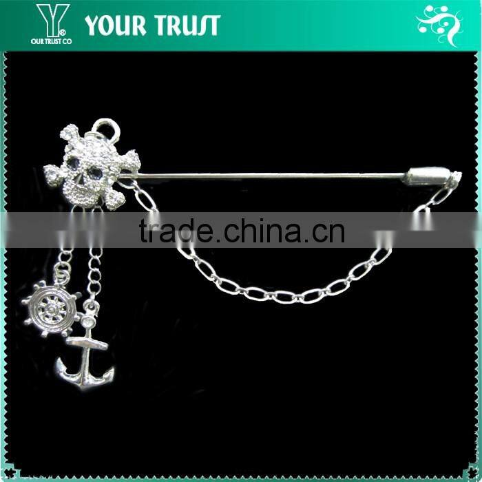 Crystal Purple Rhinesone Gold Metal Wedding Decorative Vintage Brooches