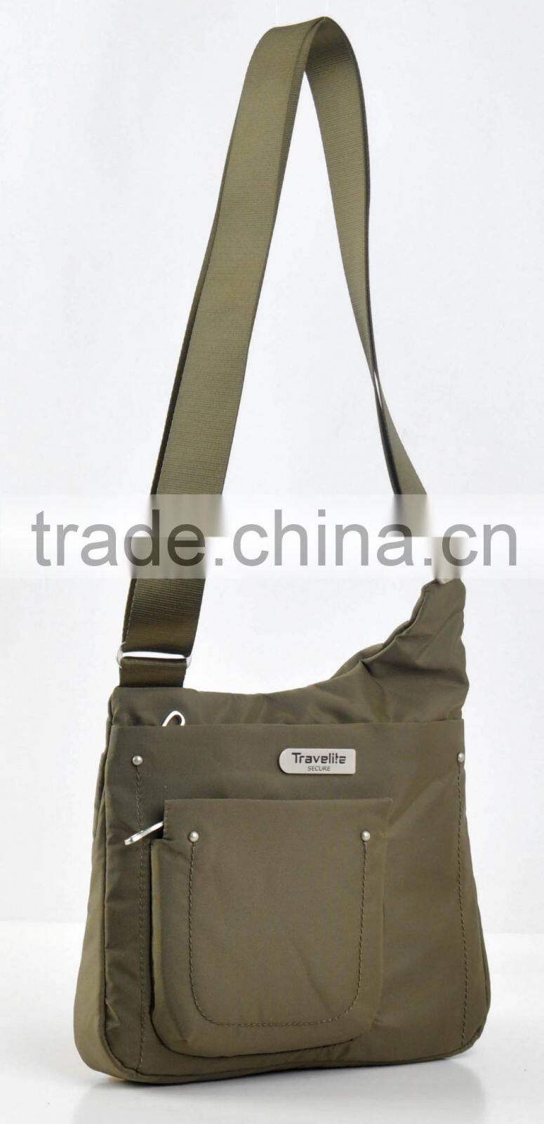 2016 RFID Blocking polyester Shoulder Bag