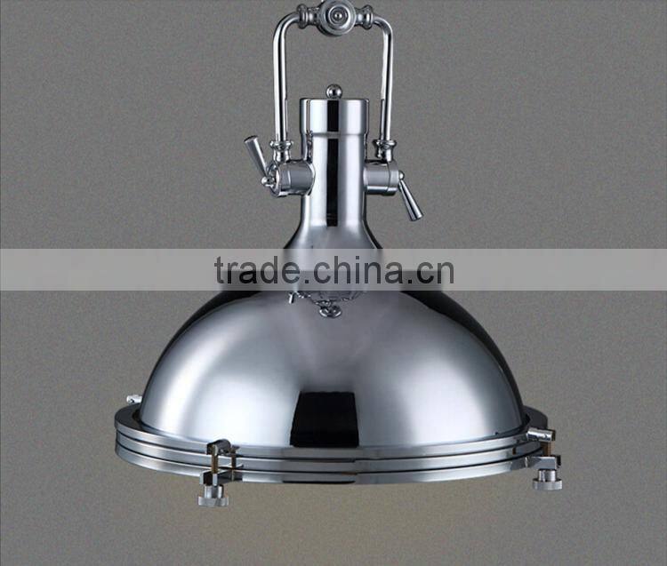 Roberts Loft Indusctrial pendant Light Chrome/Brass/Black Color Iron Pendant Lights