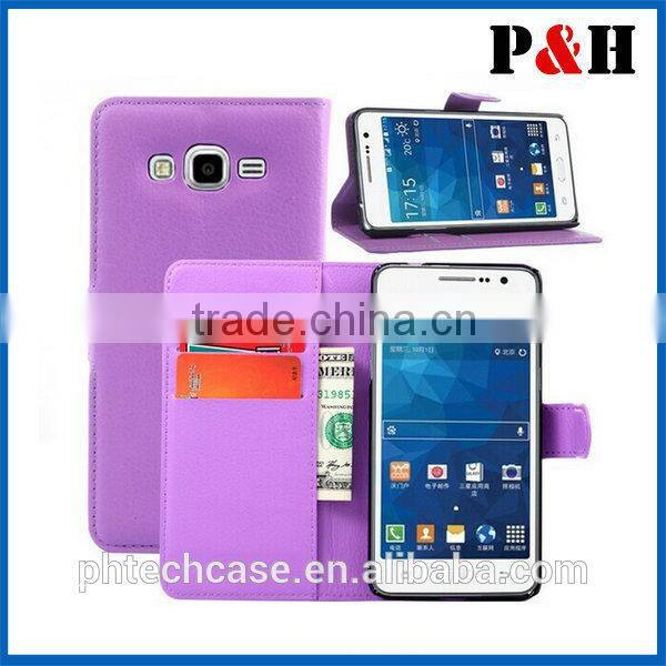 Wallet leather case for samsung Galaxy Grand Prime