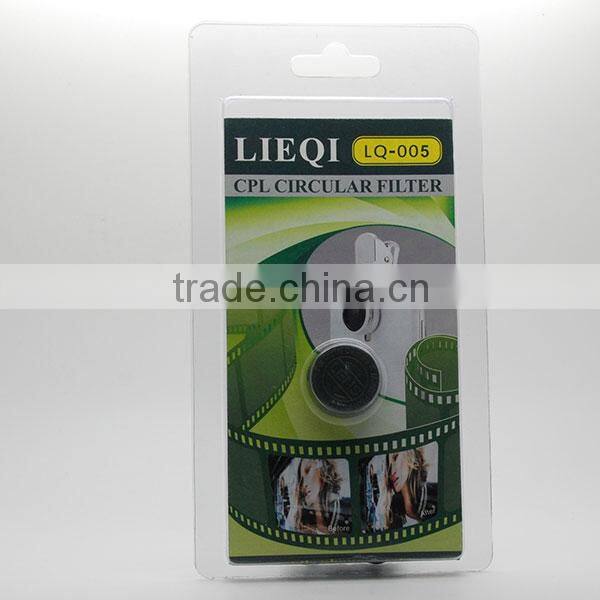 For smartphone 77mm universal Camera CPL Filter Lens