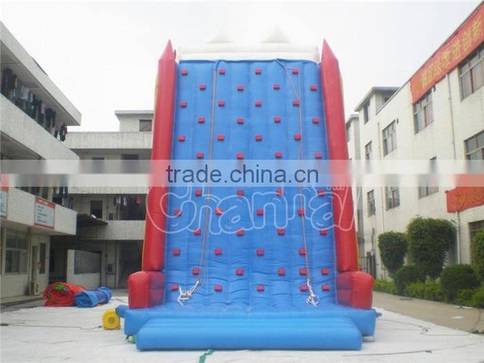 Outdoor used rock climbing wall inflatable rock climbing wall climb game
