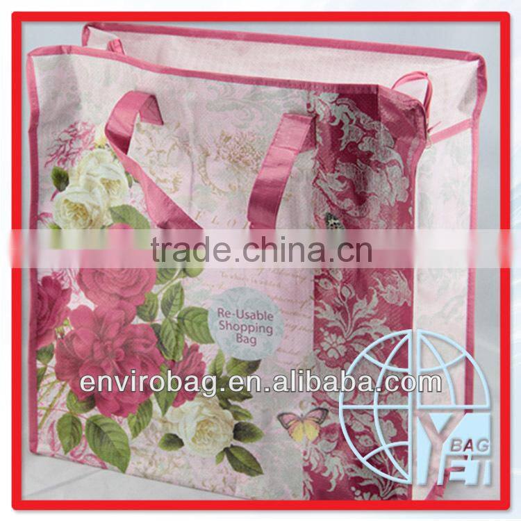 Lead Free Zipper PP Woven Pillow Bag Blanket Package Bag Quilt Storage Bag