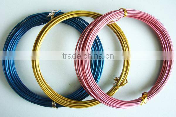2mm Aluminum Wire in Roll Blue Green Yellow Colored