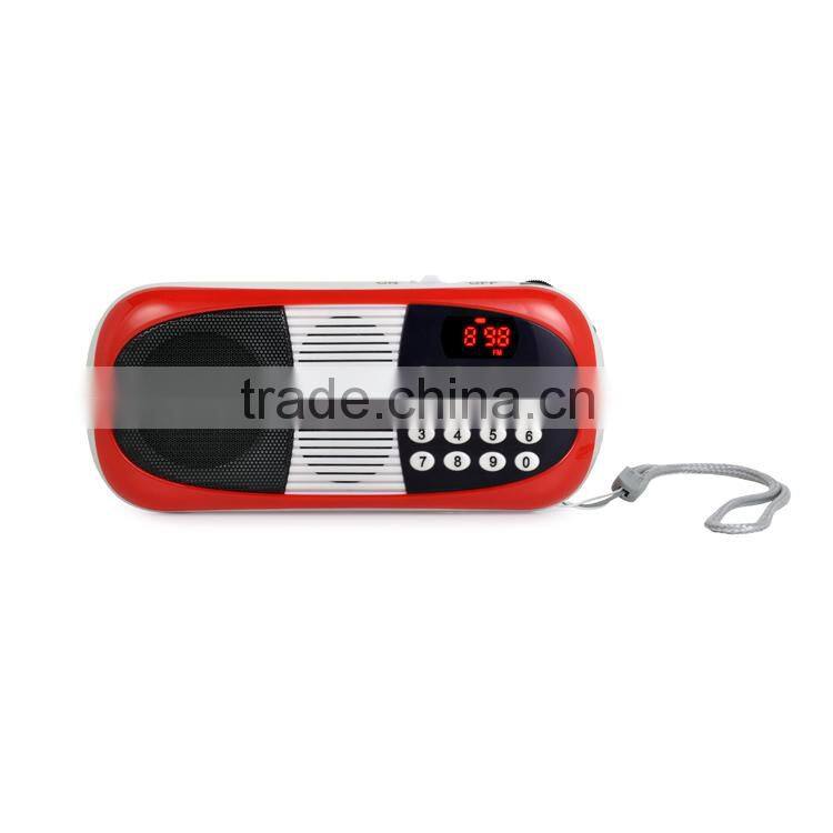 Portable mini speaker with usb input and am fm radio