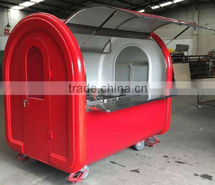 bbq food cart for sale / food cart used to make barbecue / house type bbq food carts sold on Alibaba