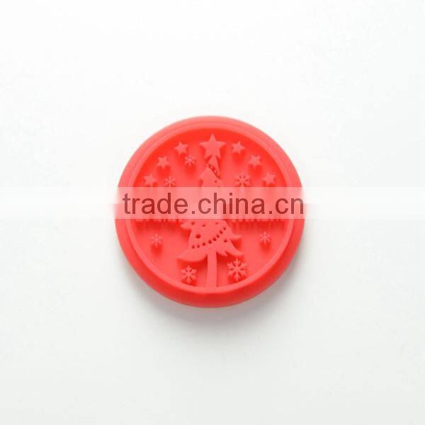 Silicone and Wooden Stamp Cookie Stamp