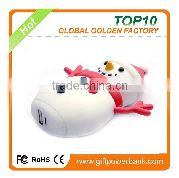 Special Deisgn Creative Cartoon Mini Snowman Universal Cheap Power Bank