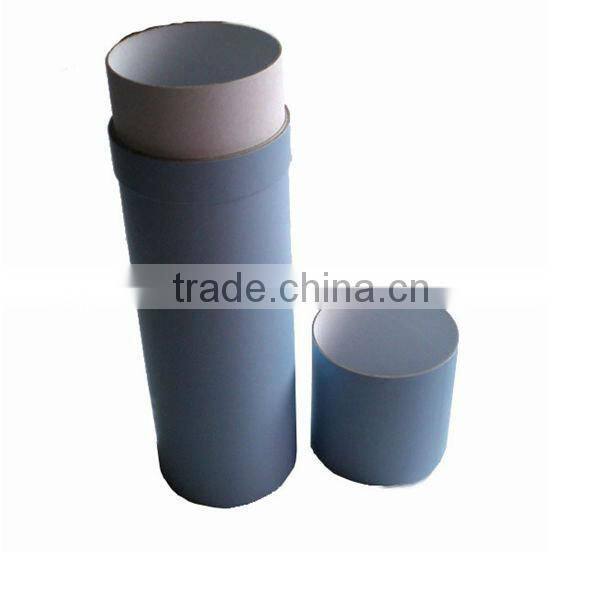 customized bottle package box made of paper tube fow wine