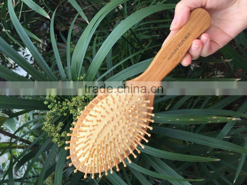 professional bamboo hair brush/hair comb massage brush