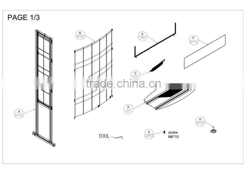 Promotion Mosaic / Stone / Ceramic Floor Tile Display Stand