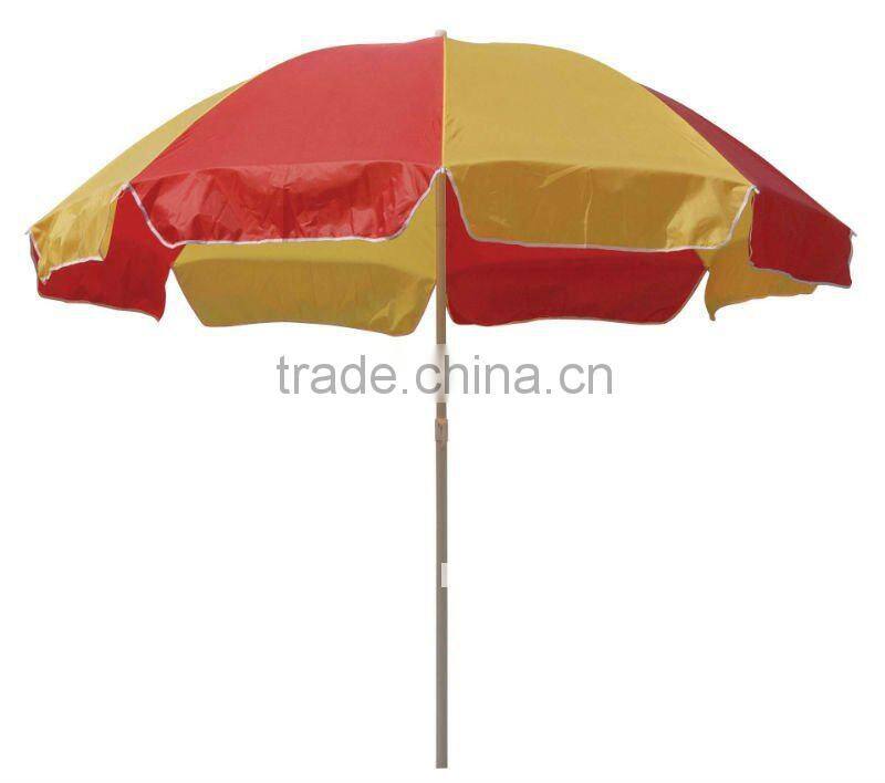 48"Manual Solar beach umbrella printing