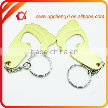 Aluminum red Moto-shaped bottle opener keychain