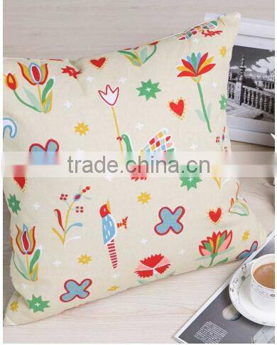 fashion custom printing cushion cover,screen printed sofa cushion cotton cushion covers