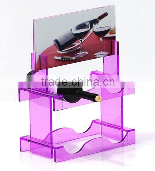wine bottle display rack/ wine display shelves acrylic display