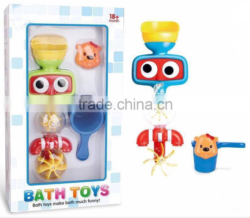 2016 babies toy bath toy squirt duck organizer with CE/ROHS certificates