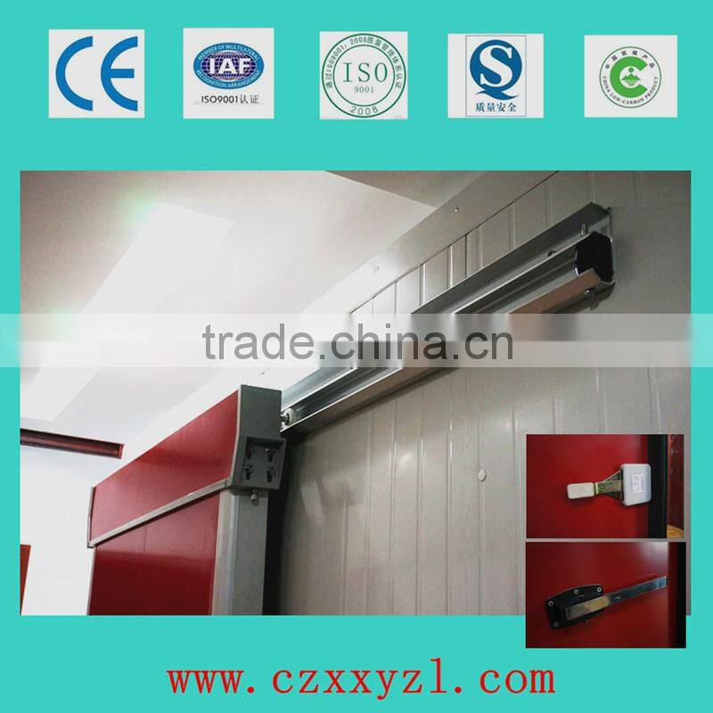 Aluminum track, single-parting, bi-parting single track manual cold storage room sliding door